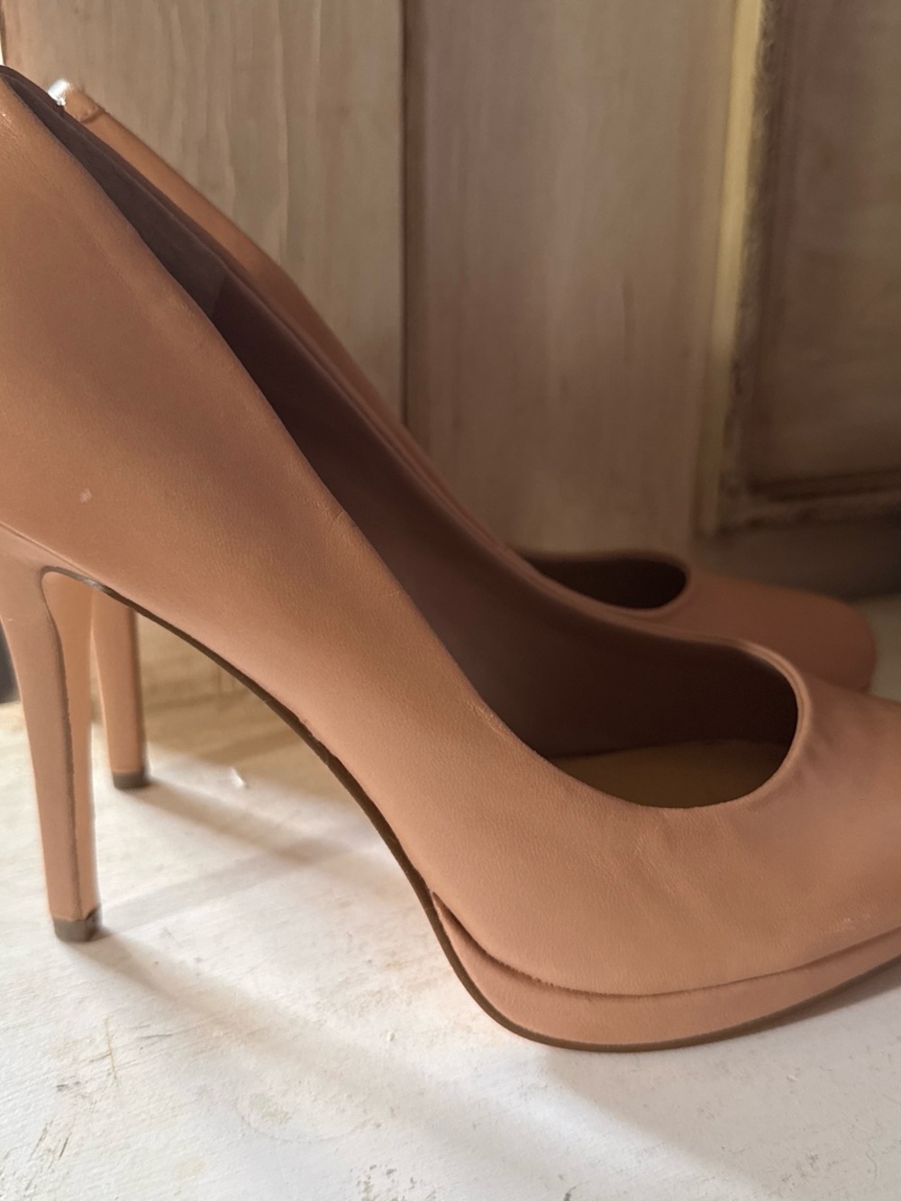 Nude Platform Stiletto Pumps - Sleek Women’s Heels
